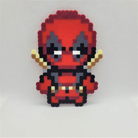 Deadpool Perler Beads Pixel Art Marvel Comics Holiday - Etsy UK