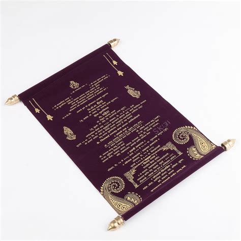 wedding ceremony scrolls, wedding invitation scroll boxes - Jimit Card