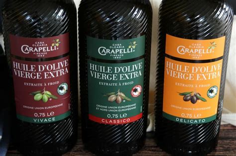 Un nouveau design pour les bouteilles de la gamme d'huile d'olive non Bio de Carapelli
