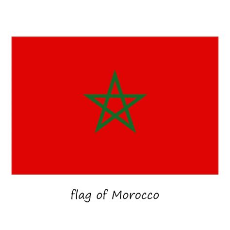 Premium Vector | Flag of morocco