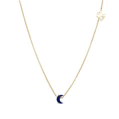 Tiny Moon Necklace | Leia K