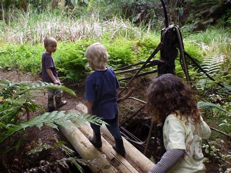 log bridge Garden Inspiration, Garden Ideas, Playground Ideas, Forest ...