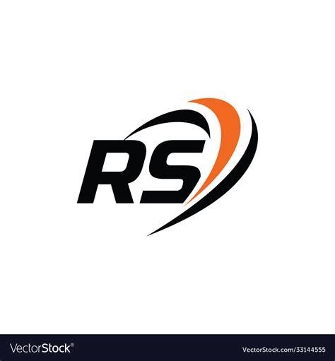 Rs monogram logo Royalty Free Vector Image - VectorStock