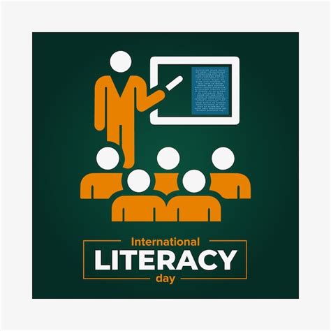 Premium Vector | International literacy day theme design