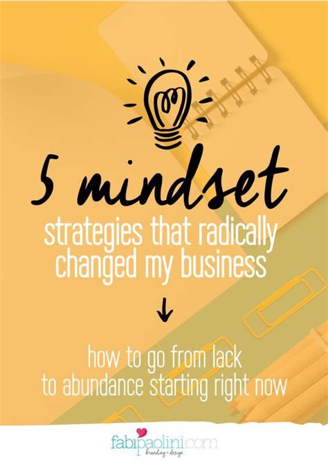 5 Mindset Strategies that Radically Changed my Business | Fabi Paolini ...