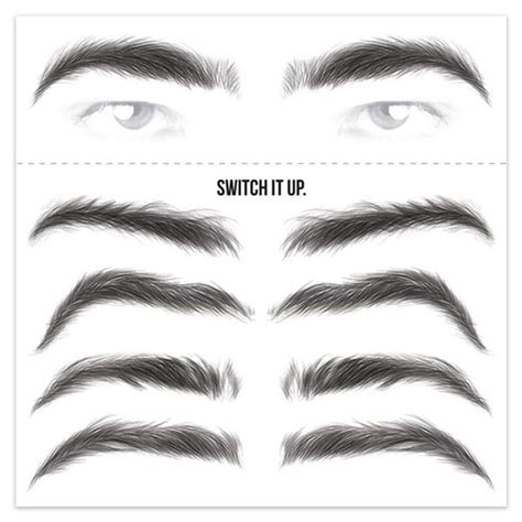 Printable Eyebrow Stencil Stickers – Free download and print for you.