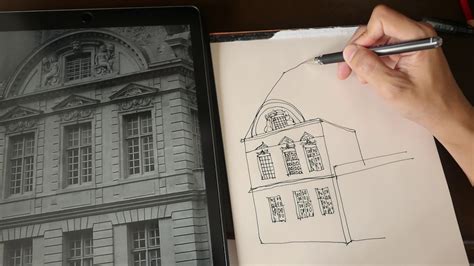 How to Simplify and Sketch Buildings (Art Tutorial) - YouTube