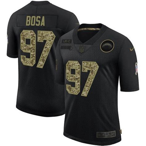 Chargers Joey Bosa Black Camo Retro Salute To Service Jersey – US ...