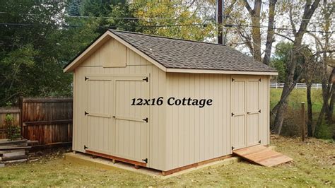 12x16 Cottage storage shed