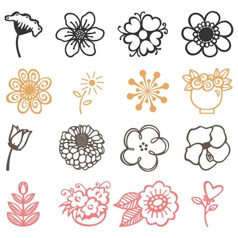 vector spring flower collection 23063414 Vector Art at Vecteezy