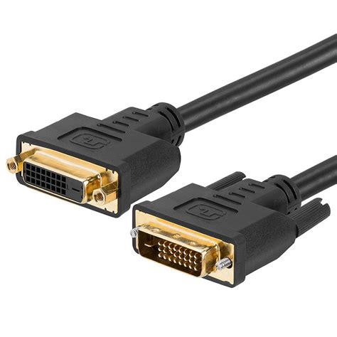 DVI-D Dual Link Extension Cable M/F – Gold Plated 10Feet