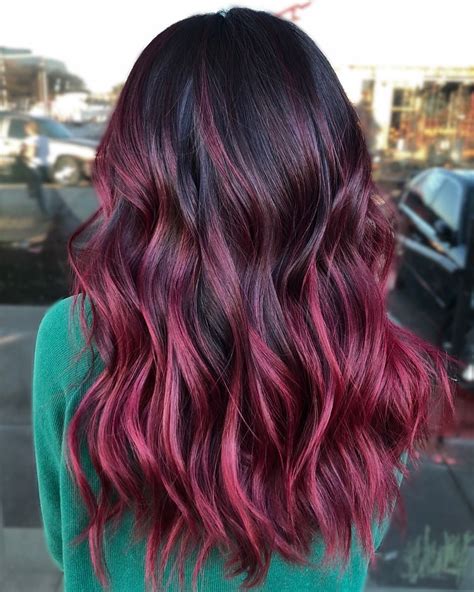 burgundy and black hair - rockwellhairstyles