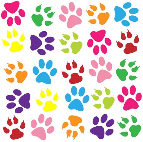 Paw Prints Colorful Background Free Stock Photo - Public Domain Pictures