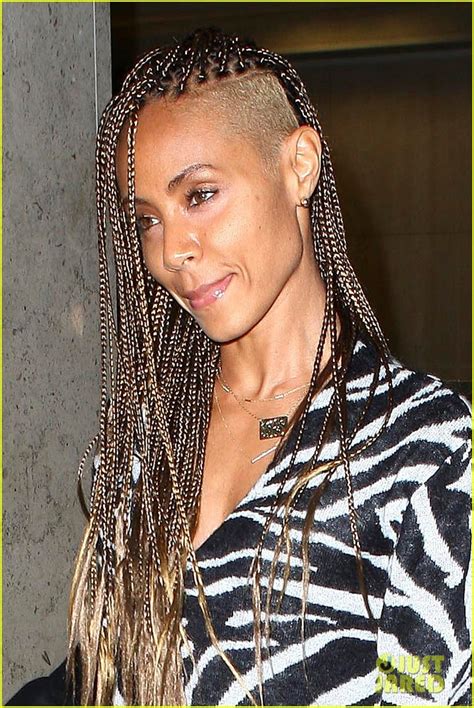 Photo: jada pinkett smith long braided hair zeba print at lax 03 ...