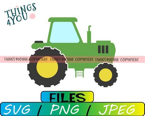 Tractor SVG, Green Tractor SVG, Tractor Clipart, Tractor PNG, Tractor Silhouette, Tractor Cut ...