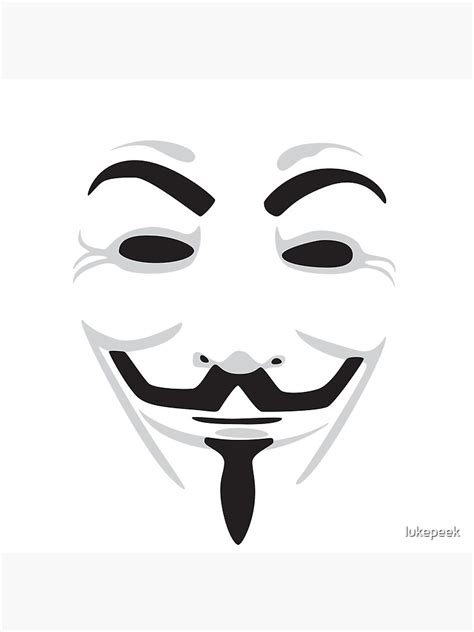 "Guy Fawkes Mask" Art Print by cryptees | Redbubble