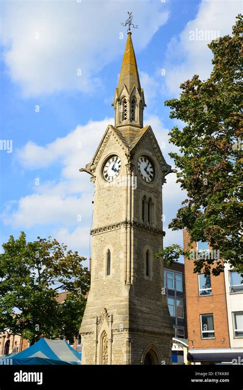 Aylesbury Clocktower, Market Square, Aylesbury, Buckinghamshire, England, United Kingdom Stock ...