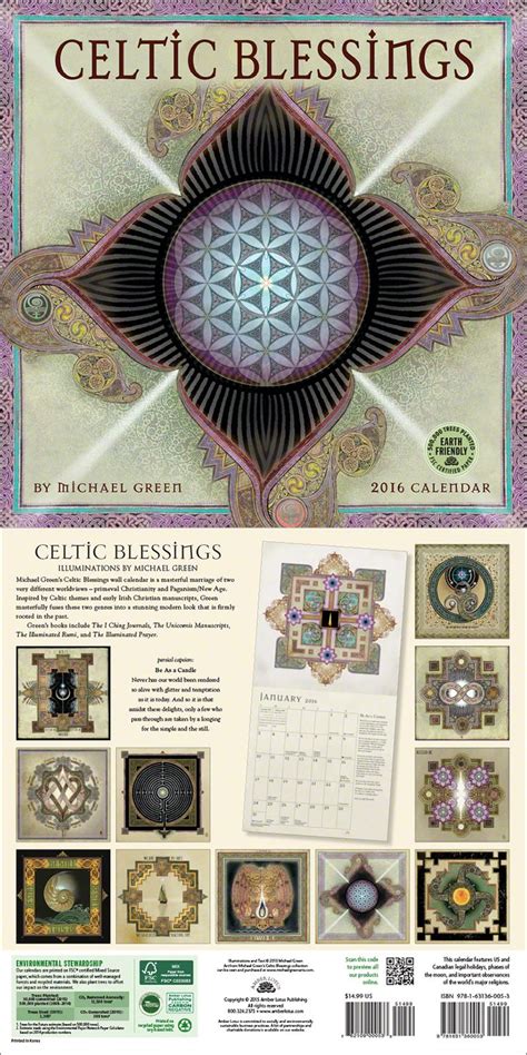 Celtic Blessings 2023 Wall Calendar | Celtic, Horoscope art, Book of kells