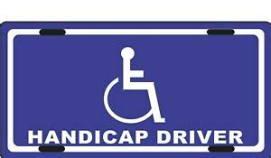 Handicap Driver License Plate, Car Auto, Bike, Motorcycle | eBay