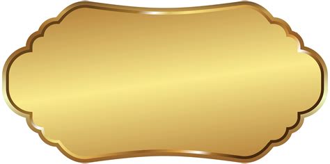 Label Template Gold PNG Clip Art Image | Gallery Yopriceville - High-Quality Free Images and ...