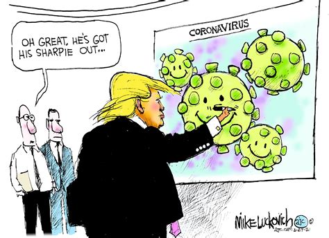 Political Cartoon U.S. Trump coronavirus sharpie | The Week