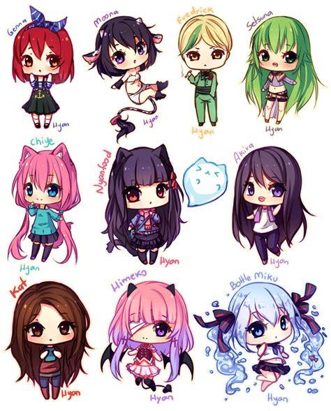 Tiny Chibis! [+pagedoll free to use] by Hyanna-Natsu on DeviantArt