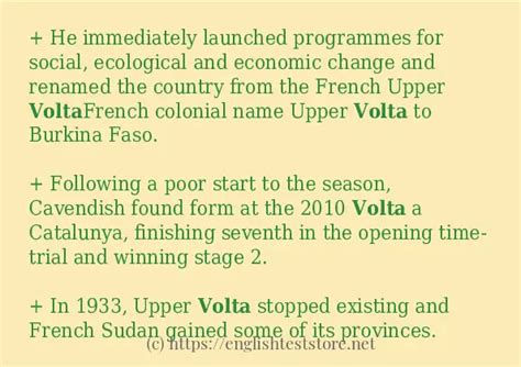 "volta" in sentences? - EnglishTestStore Blog