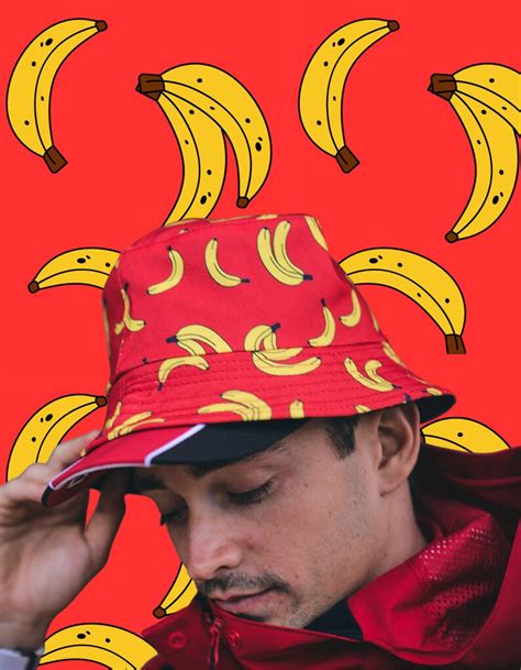 Reversible Charles Leclerc Banana Bucket Hat Carlos Sainz - Etsy