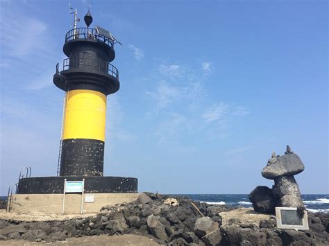 Edit free photo of Jeju island,jeju scenery,lighthouse,sea,loneliness ...