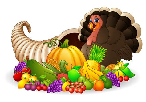 Thanksgiving Cornucopia clipart free - Clipart World