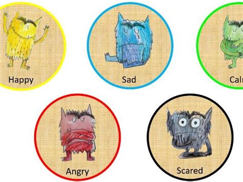 Natural Colour Monster Feelings | Teaching Resources