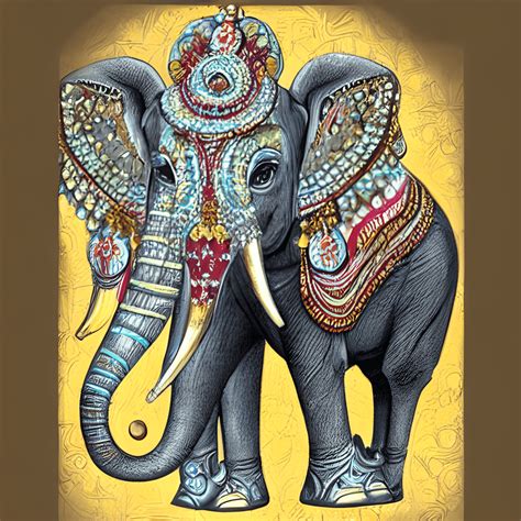 Majestic Elephant from Bygone Times · Creative Fabrica