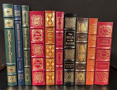 Lot - EASTON'S 100 GREATEST BOOKS EVER WRITTEN, 10 LEATHER-BOUND ...