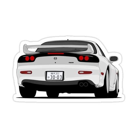 Mazda RX-7 Sticker by CarWorld | Mazda rx7, Mazda, Rx7