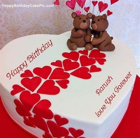 ️ Heart Birthday Wish Cake For Aarush