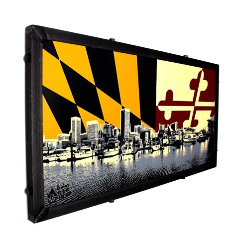 Maryland Flag Baltimore Art Maryland Art Baltimore - Etsy