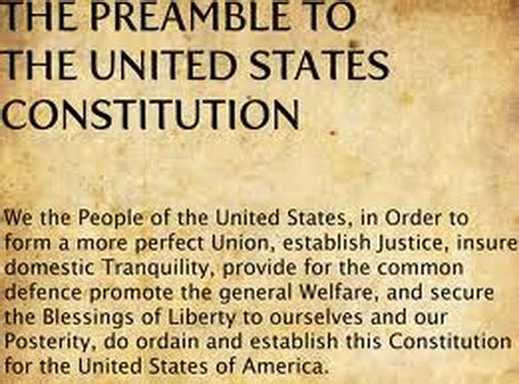 U.S.Constitution - preamble