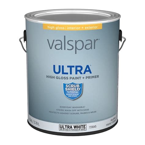 Valspar Ultra Ultra White/Base A High-Gloss Enamel Tintable Interior ...