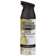 Rust-Oleum Universal Satin Black Spray Paint and Primer In One (NET WT. 12-oz) Lowes.com | Best ...
