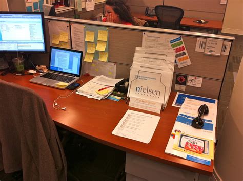 My desk at work | My desk in Nielsen's offices at 770 Broadw… | Flickr