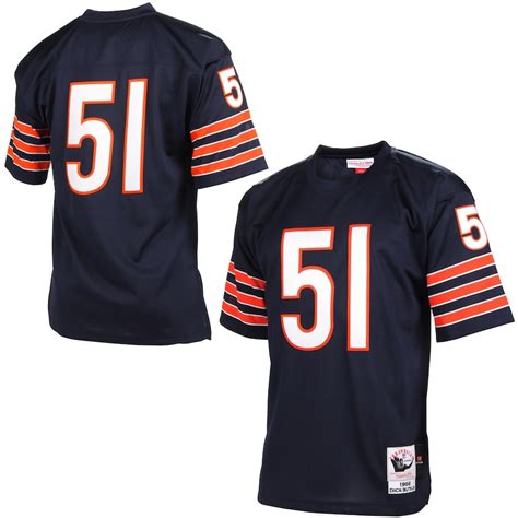 Mens Chicago Bears Dick Butkus Mitchell & Ness Navy Blue Authentic ...