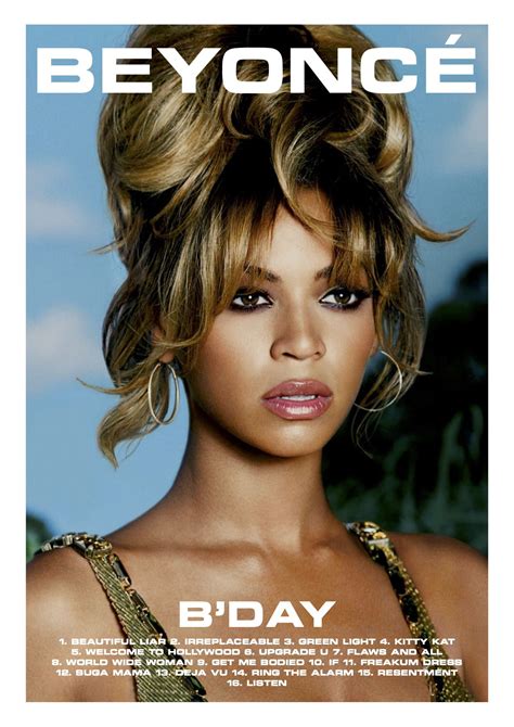 B'Day - Beyoncé // Album Poster | Beyonce, Film posters minimalist ...