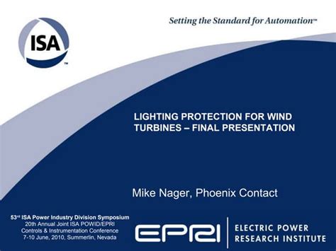 Power Utility Conference - Wind Turbine Lightning Protection | PPT