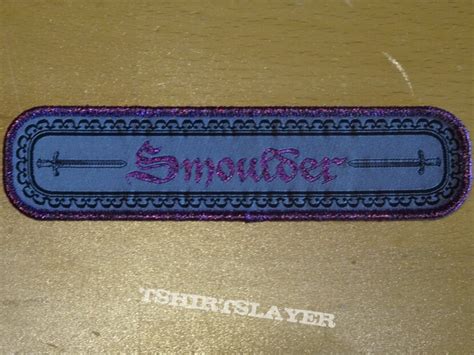 Smoulder Logo Stripe - Purple Glitter Border | TShirtSlayer TShirt and BattleJacket Gallery