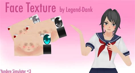 Yandere Simulator Face Textures Black