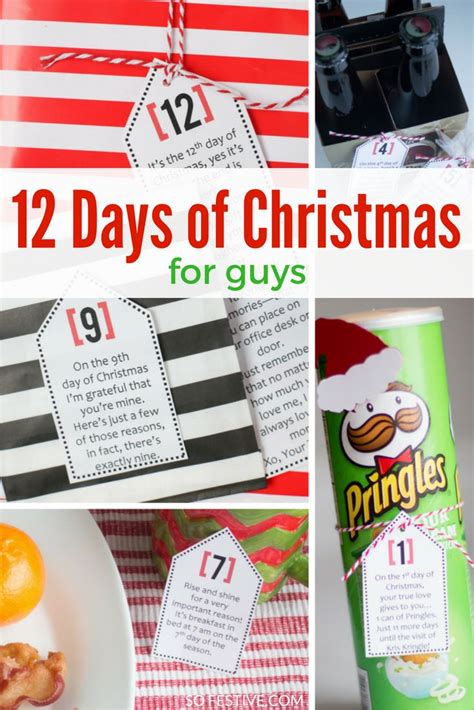 Easy 12 Days of Christmas For Guys- With PRINTABLES {2024}- | Christmas ideas for boyfriend ...