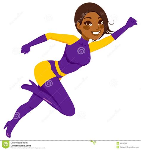 9+ Female Superhero Clipart - Preview : African American | HDClipartAll