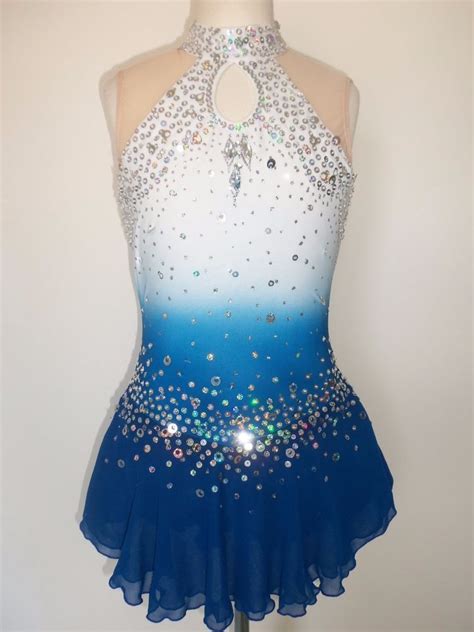 CUSTOM MADE FIGURE ICE SKATING BATON TWIRLING DRESS COSTUME | Skating dresses, Figure skating ...