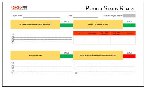 Daily Project Status Report Template - Project Management | Small ...