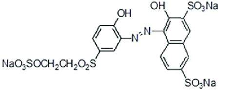 Chemical structure of the reactive red RB dye | Download Scientific Diagram